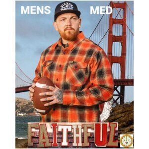 DIXXON Flannel FAITHFUL Flannel Shirt - SAN FRANCISCO 49ERS- Men's M
